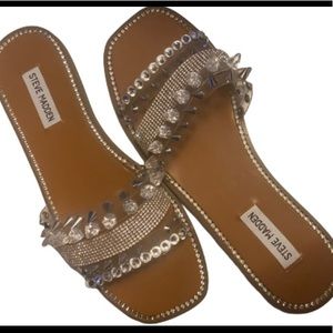 Diamond studded sandals